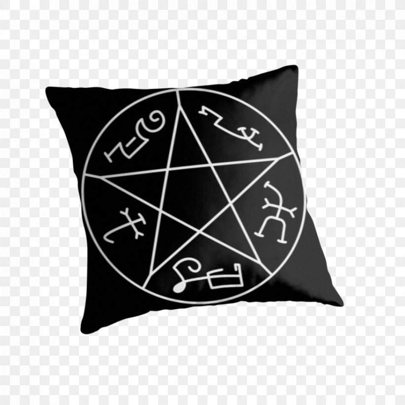 Devil's Trap T-shirt Cushion YouTube Throw Pillows, PNG, 875x875px, Tshirt, Black, Carpet, Cushion, Demon Download Free