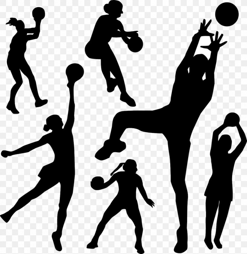 Basketball Sport Netball Clip Art, PNG, 997x1024px, Basketball, Athlete, Ball, Ball Game, Black And White Download Free