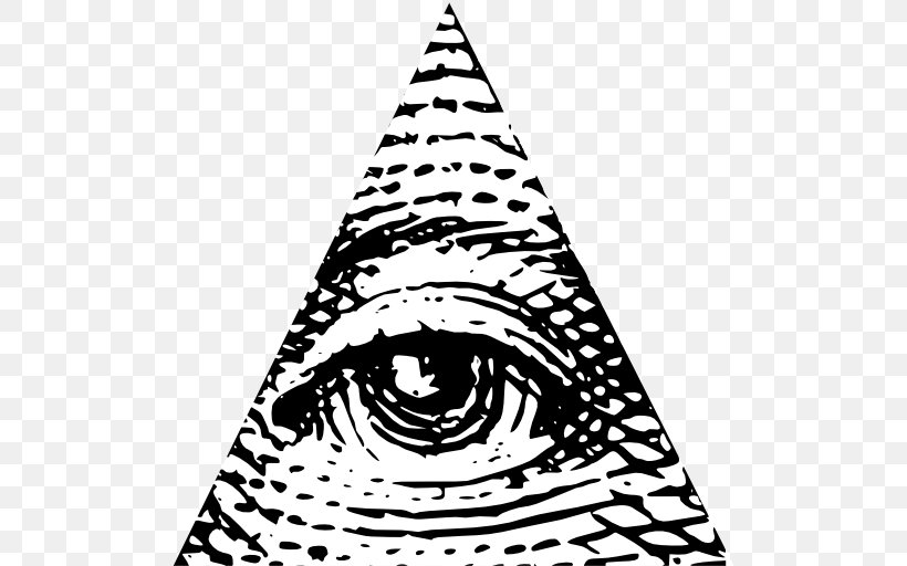 Eye Of Providence Symbol God Illuminati, PNG, 508x512px, Eye Of Providence, Area, Black, Black And White, Color Download Free