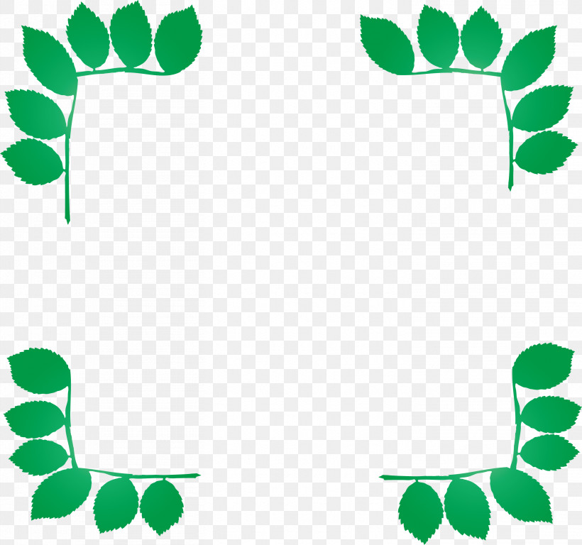 Frame, PNG, 2923x2739px, Frame, Green, Leaf, Plant, Symbol Download Free