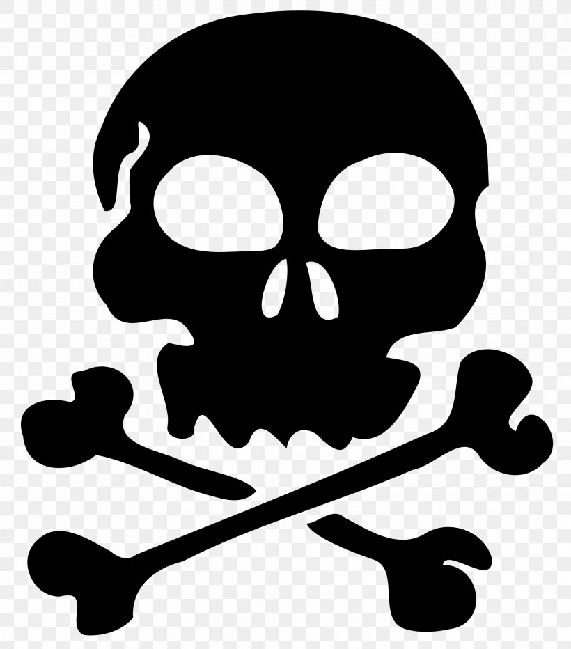 Skull T-shirt Sticker Clip Art, PNG, 1969x2238px, Skull, Black And White, Bone, Engraving, Silhouette Download Free