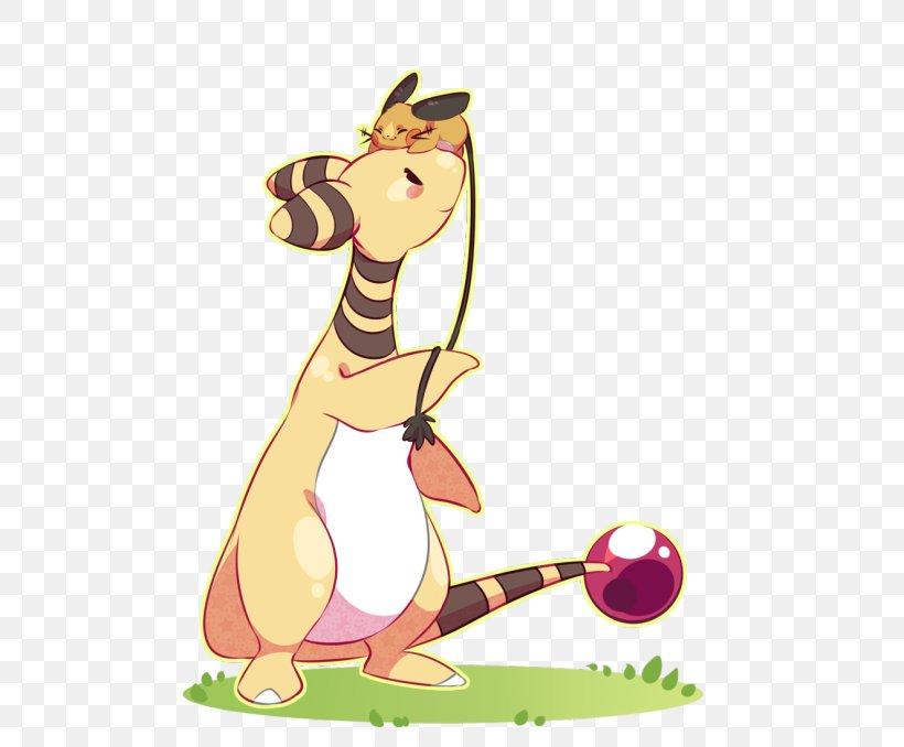 Pokémon X And Y Ampharos Fan Art Pokémon Art Academy, PNG, 500x678px, Watercolor, Cartoon, Flower, Frame, Heart Download Free