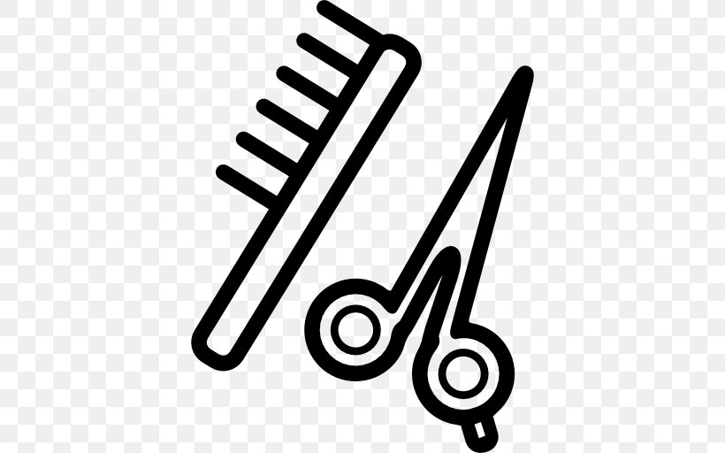 Comb Hair-cutting Shears Hairdresser Beauty Parlour, PNG, 512x512px, Comb, Barber, Barbershop, Beauty Parlour, Black And White Download Free