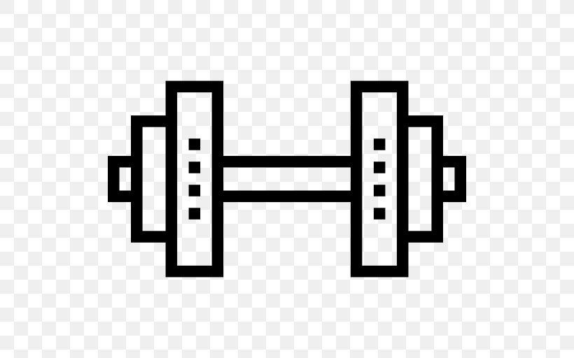 Dumbbell Fitness Centre Barbell Exercise, PNG, 512x512px, Dumbbell, Area, Barbell, Black, Black And White Download Free