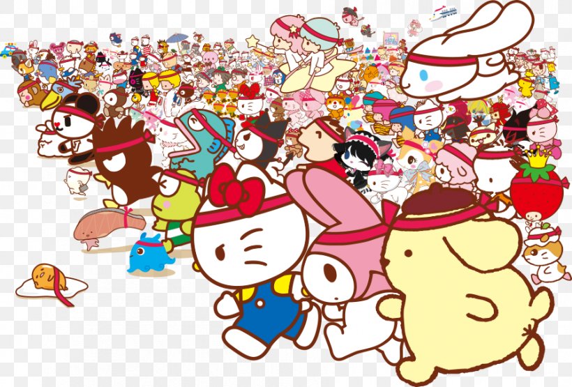 Hello Kitty Sanrio Puroland My Melody Purin, PNG, 893x605px, Hello Kitty, Adventures Of Hello Kitty Friends, Area, Art, Badtzmaru Download Free