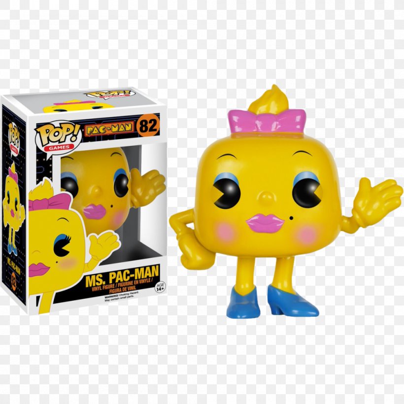 Ms. Pac-Man Pac-Man Championship Edition Funko Action & Toy Figures, PNG, 1000x1000px, Ms Pacman, Action Toy Figures, Animal Figure, Arcade Game, Collectable Download Free