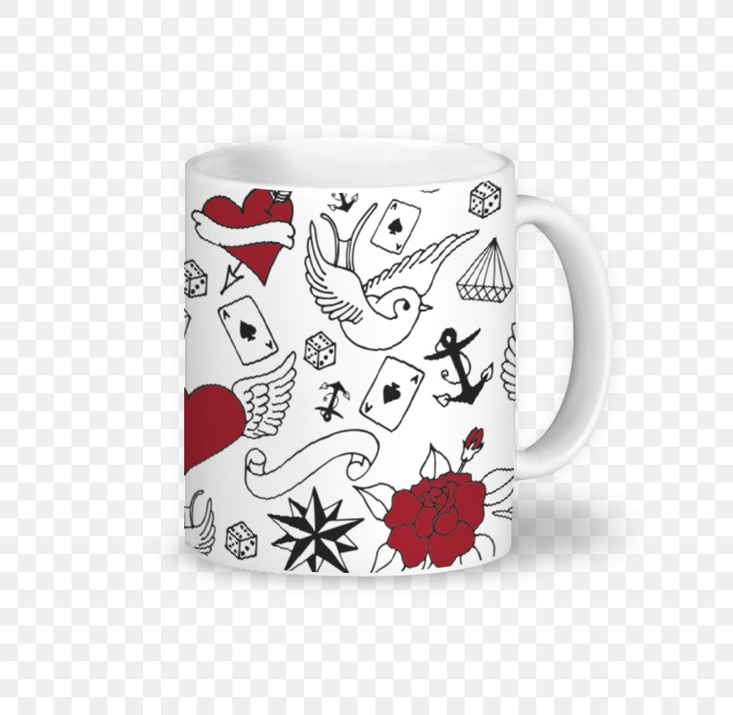 Coffee Cup Mug Old School (tattoo) Ceramic, PNG, 800x800px, Coffee Cup, Art, Azulejo, Ceramic, Cup Download Free