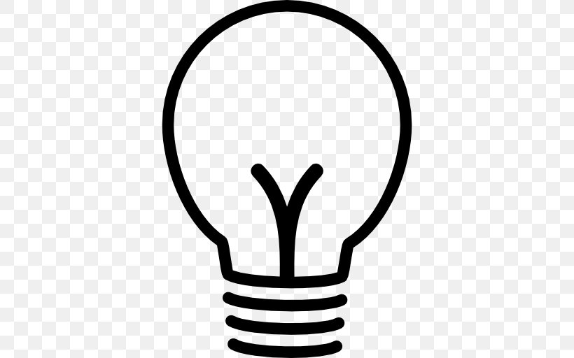 Incandescent Light Bulb Lighting Clip Art, PNG, 512x512px, Light, Art, Black And White, Drawing, Electric Light Download Free