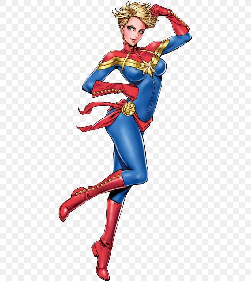 Carol Danvers Marvel Comics Bishōjo Marvel Cinematic Universe Captain Marvel, PNG, 437x918px, Watercolor, Cartoon, Flower, Frame, Heart Download Free