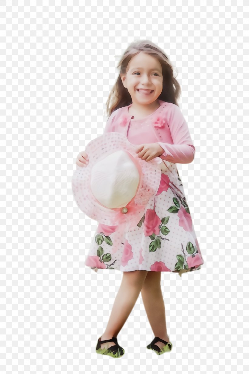 Child Pink Toddler Baby Dress, PNG, 1632x2448px, Watercolor, Baby, Child, Child Model, Costume Download Free
