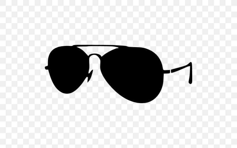 Aviator Sunglasses Ray-Ban Wayfarer, PNG, 512x512px, Sunglasses, Aviator Sunglasses, Black, Black And White, Brand Download Free