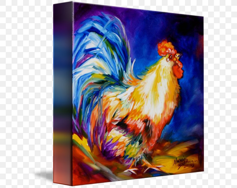 Canvas Print Oil Painting Art Rooster, PNG, 606x650px, Canvas Print, Acrylic Paint, Art, Artist, Beak Download Free