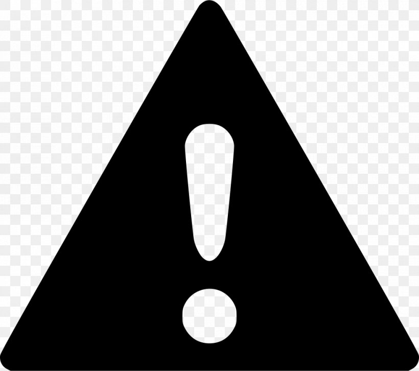 Warning Sign Symbol Clip Art, PNG, 980x868px, Warning Sign, Black And White, Exclamation Mark, Sign, Symbol Download Free