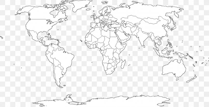 World Map Mapa Polityczna Blank Map, PNG, 1428x732px, World, Area, Artwork, Ausmalbild, Black And White Download Free