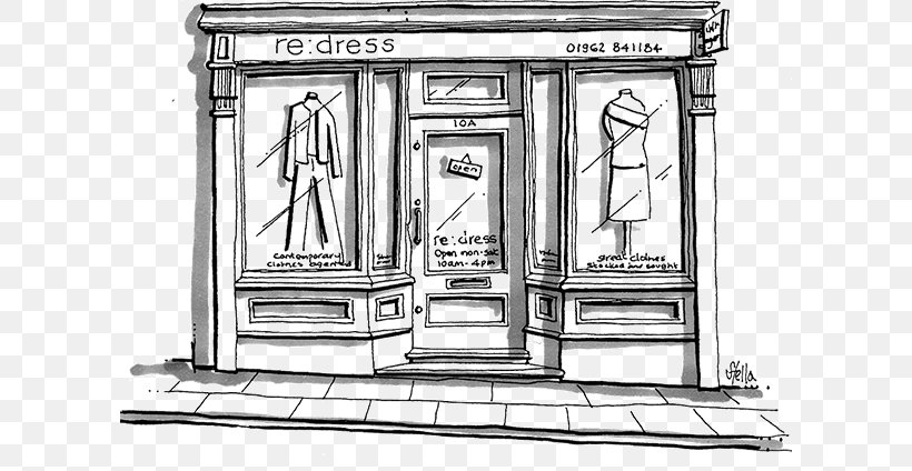 Clothing Dress Shopping Fashion Jacket, PNG, 604x424px, Clothing, Architecture, Artwork, Black And White, Casual Download Free