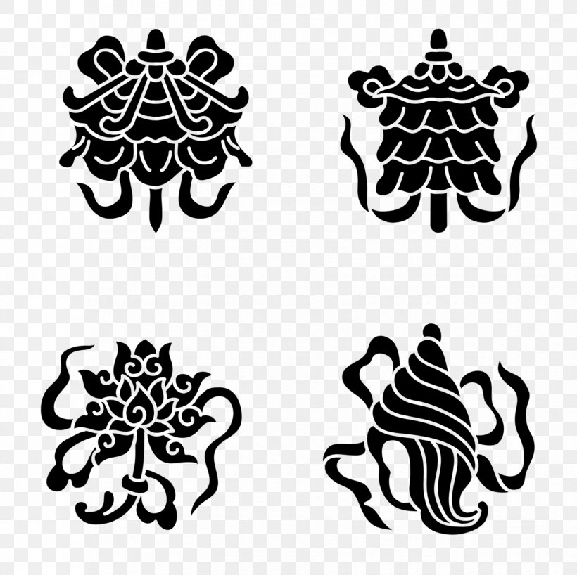 Buddhism Religion Symbol Belief Illustration, PNG, 1703x1700px, Buddhism, Ashtamangala, Belief, Black, Black And White Download Free