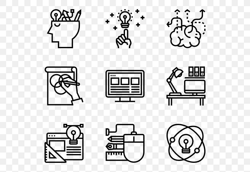 Icon Design Clip Art, PNG, 600x564px, Icon Design, Area, Art, Black, Black And White Download Free