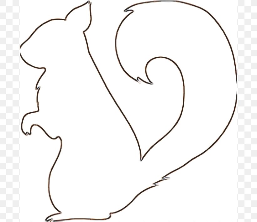 Squirrel Drawing Template Clip Art, PNG, 694x709px, Watercolor, Cartoon, Flower, Frame, Heart Download Free