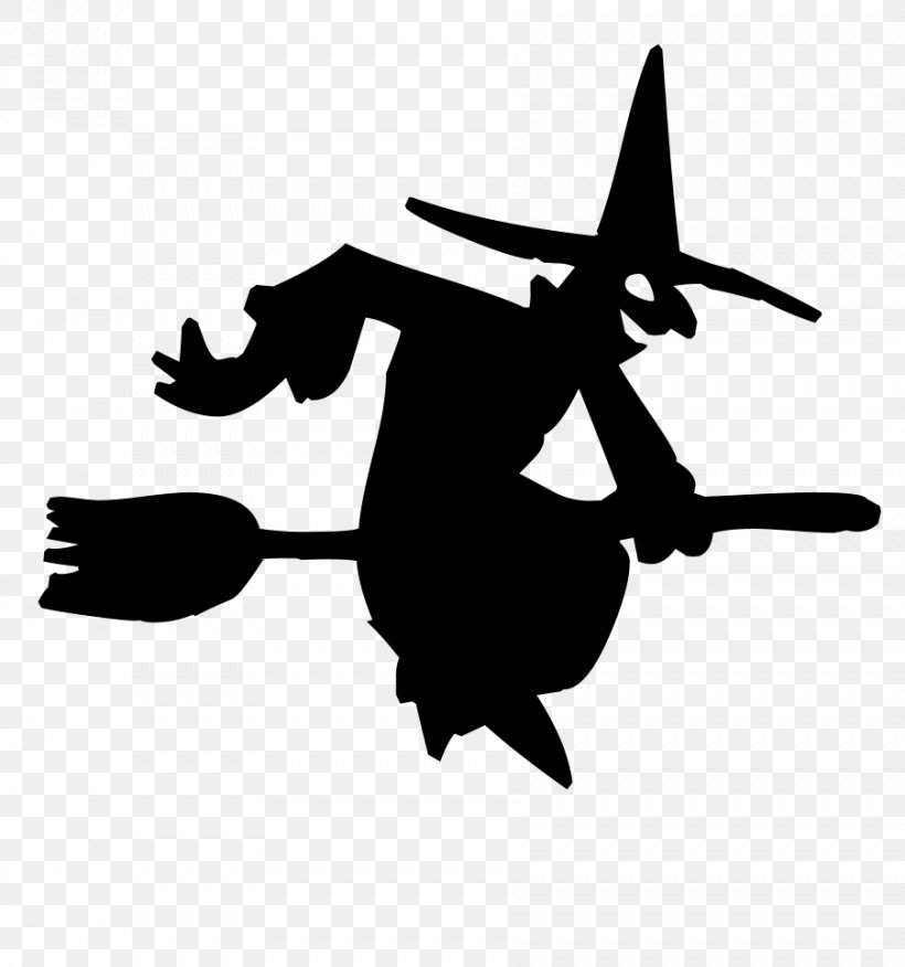 Witchcraft Silhouette Halloween, PNG, 902x964px, Witchcraft, Art, Black And White, Black Magic, Broom Download Free