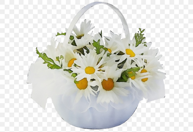 Artificial Flower, PNG, 600x563px, Watercolor, Artificial Flower, Basket, Bouquet, Camomile Download Free