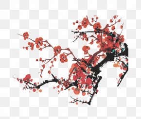 Plum Blossom Chinese Painting Cherry Blossom Drawing, PNG, 1298x1118px ...