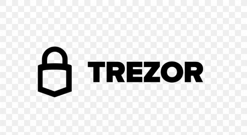 Trezor Cryptocurrency Wallet Logo Bitcoin, PNG, 910x500px, Trezor, Area, Bitcoin, Black, Black And White Download Free
