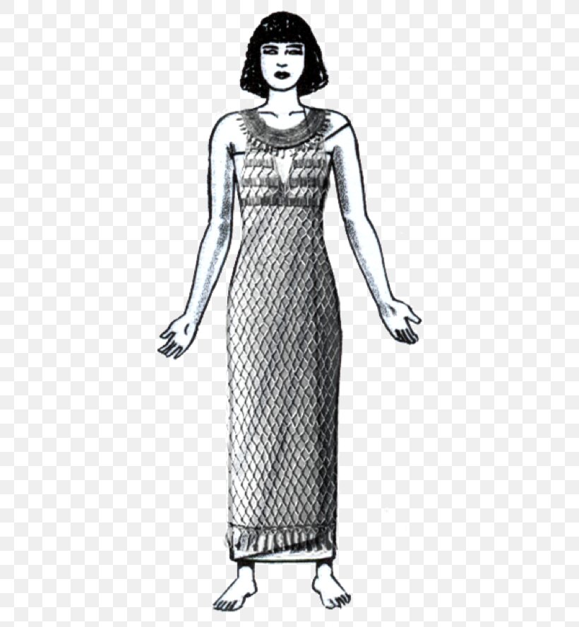 Ancient Egypt Old Kingdom Of Egypt Costume Clothing Dress, PNG, 554x888px, Ancient Egypt, Black And White, Clothing, Costume, Costume Design Download Free