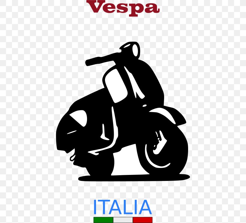 Piaggio Vespa Scooter Clip Art Openclipart, PNG, 448x742px, Piaggio, Acma, Area, Artwork, Black And White Download Free