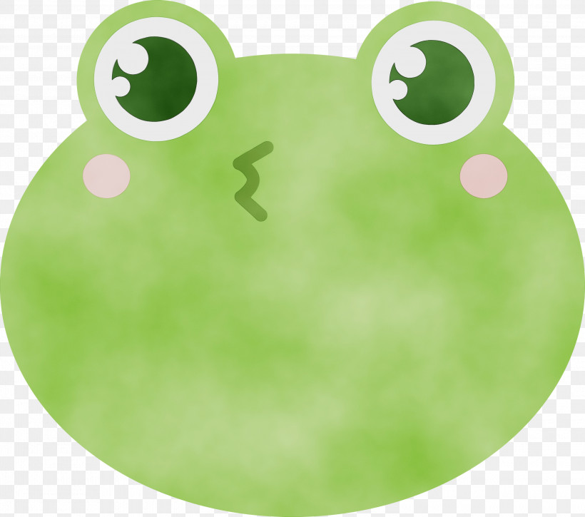 Frogs Green, PNG, 3000x2653px, Emoji, Frogs, Green, Paint, Watercolor Download Free