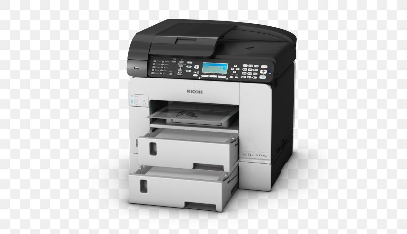 Laser Printing Ricoh Inkjet Printing Multi-function Printer, PNG, 605x471px, Laser Printing, Electronic Device, Fax, Image Scanner, Inkjet Printing Download Free