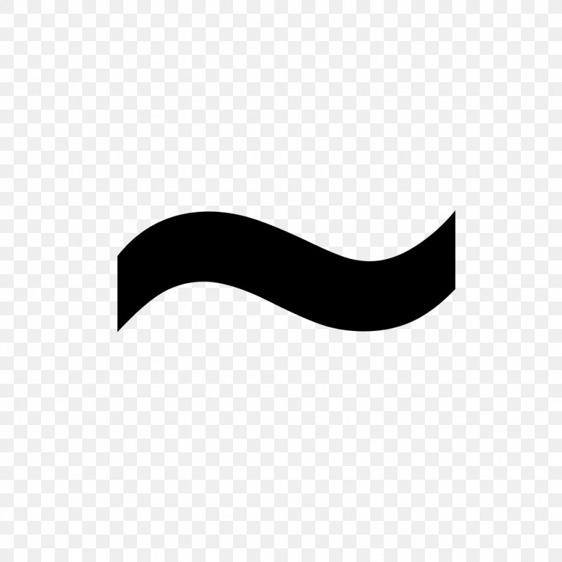 Tilde Equals Sign Diacritic Dash, PNG, 1024x1024px, Tilde, August 31, Black, Black And White, Crescent Download Free