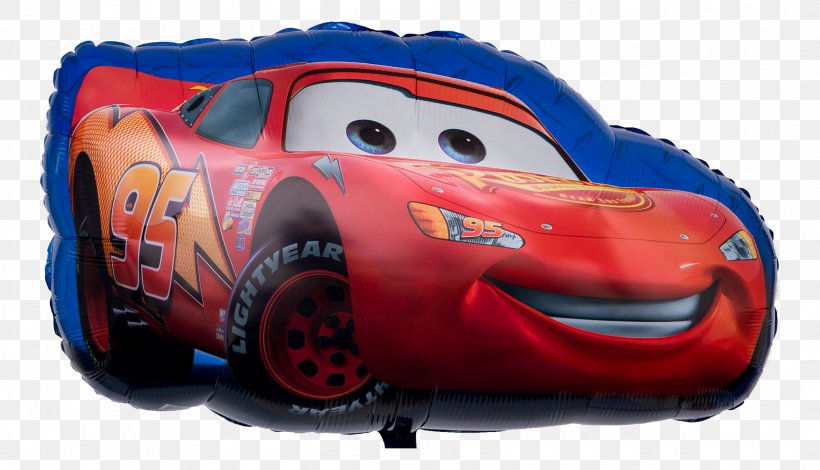 Lightning McQueen Cars Toy Balloon Automotive Design, PNG, 2093x1200px, Lightning Mcqueen, Automotive Design, Automotive Exterior, Balloon, Birthday Download Free