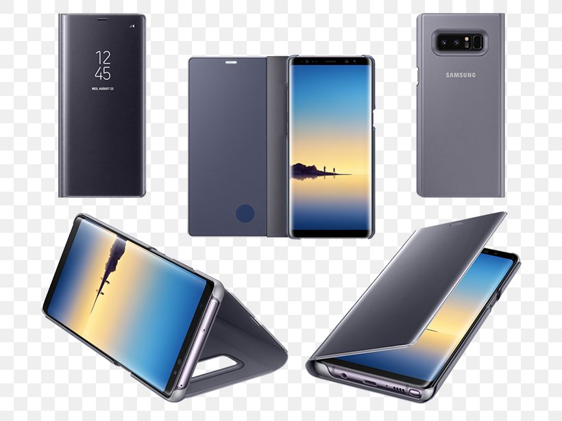 Samsung Galaxy Note 8 Samsung Galaxy S8 Samsung Clear View Standing Cover Galaxy Samsung Galaxy Note8 Clear View Standing Cover, PNG, 802x615px, Samsung Galaxy Note 8, Battery Charger, Clear View Cover, Communication Device, Electric Blue Download Free