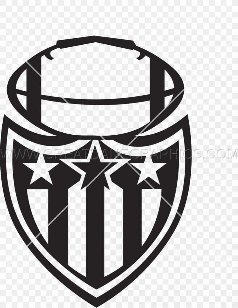 American Football Logo Printed T-shirt Clip Art, PNG, 825x1068px, American Football, Black And White, Brand, Digital Printing, Football Download Free