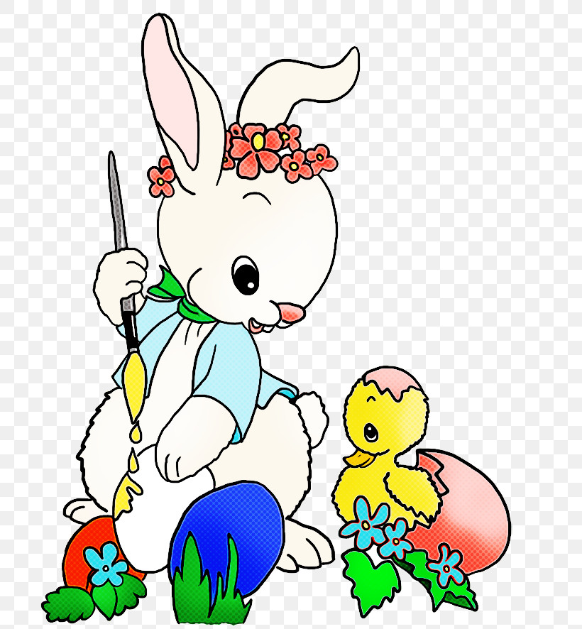 Easter Bunny, PNG, 717x886px, Cartoon, Animal Figure, Easter Bunny, Easter Egg Download Free