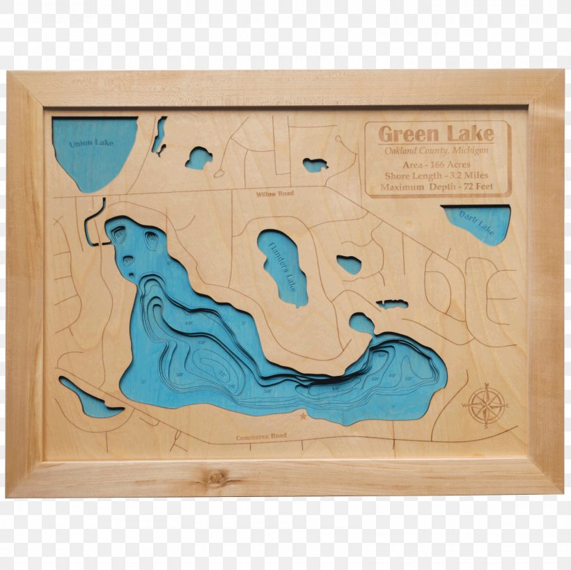 Lake Oakland Pine Lake Map Wood Ya Shop, PNG, 1600x1600px, Map, County, Cutting Boards, Lake, Michigan Download Free