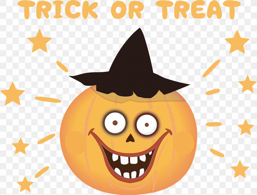 Pumpkin, PNG, 3000x2277px, Trick Or Treat, Animation, Cartoon, Drawing, Happiness Download Free