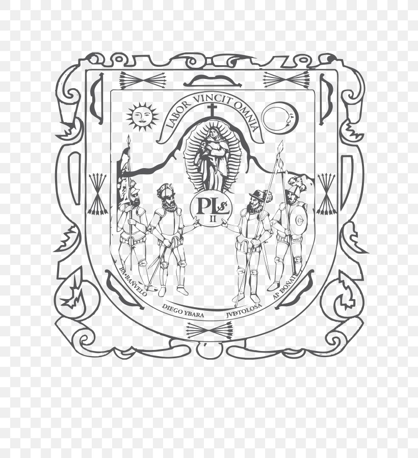 Escudo De Zacatecas Coat Of Arms Of Mexico Drawing Escudo Del Estado De Hidalgo, PNG, 635x899px, Zacatecas, Area, Art, Black And White, Coat Of Arms Download Free