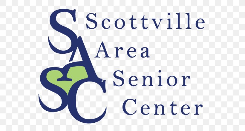 Scottville Area Senior Center Logo Brand Font Product, PNG, 600x439px, Logo, Area, Blue, Brand, Service Download Free