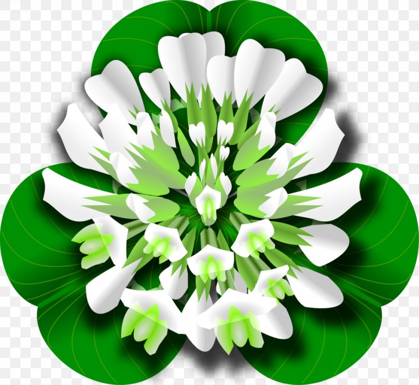 White Clover Red Clover Four-leaf Clover Clip Art, PNG, 958x880px, White Clover, Clover, Flower, Flowering Plant, Fourleaf Clover Download Free