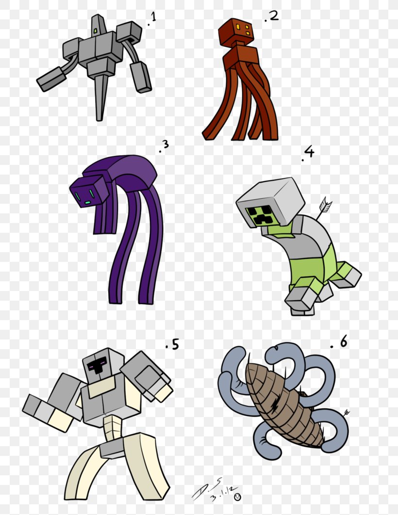 Minecraft Terraria Drawing Mob, PNG, 752x1062px, Minecraft, Animal Figure, Area, Art, Artwork Download Free