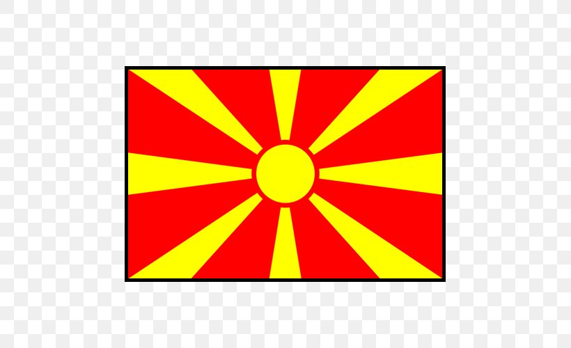 Flag Of The Republic Of Macedonia National Flag Macedonia National Football Team, PNG, 500x500px, Republic Of Macedonia, Area, Country, Flag, Flag Of The Republic Of Macedonia Download Free