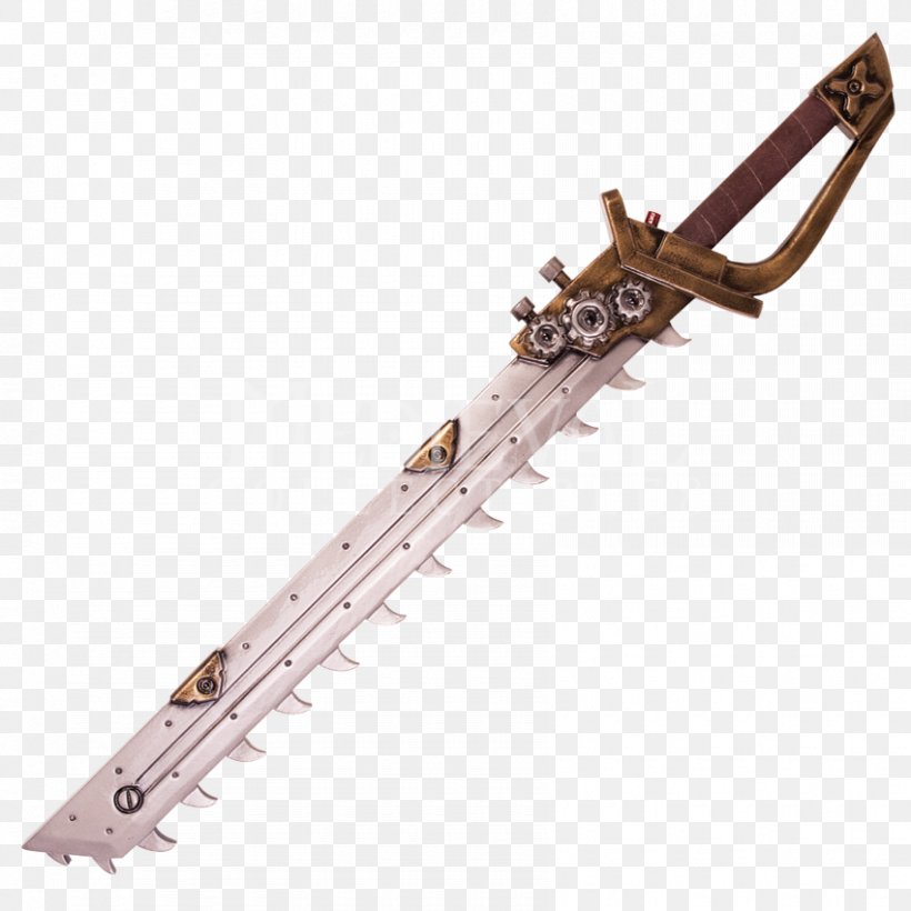 Steampunk Science Fiction Weapon Cutlass Sword, PNG, 850x850px, Watercolor, Cartoon, Flower, Frame, Heart Download Free