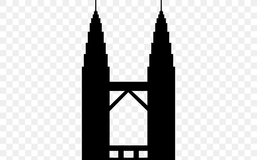 Petronas Towers Eiffel Tower Kuala Lumpur City Centre World Trade Center Taipei 101, PNG, 512x512px, Petronas Towers, Black, Black And White, Eiffel Tower, Facade Download Free