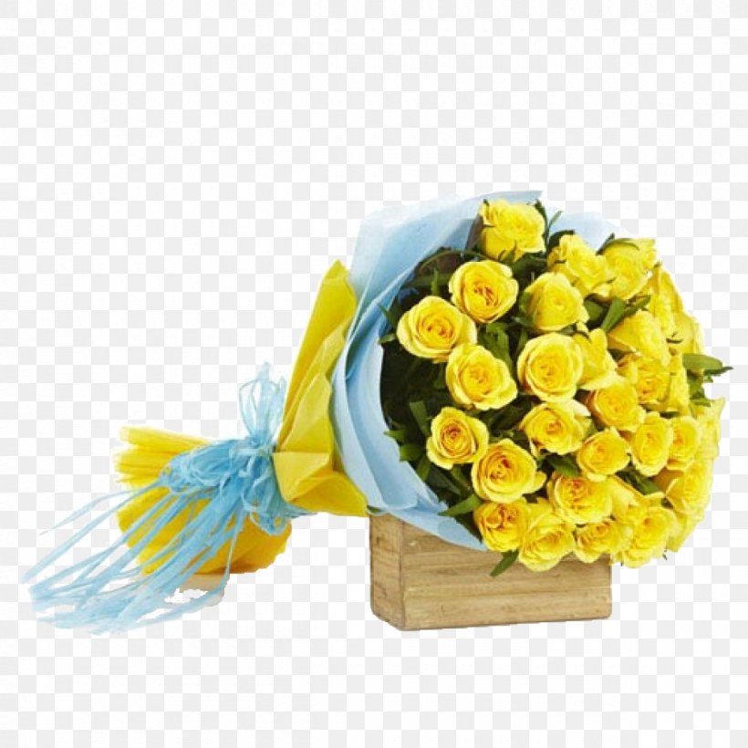 Flower Bouquet Rose Cut Flowers Yellow, PNG, 1200x1200px, Flower Bouquet, Anniversary, Birthday, Cut Flowers, Father S Day Download Free