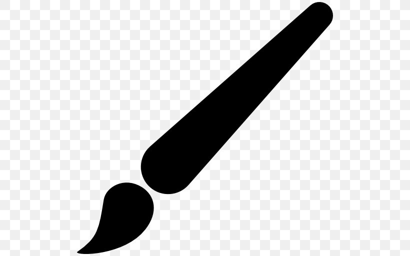 Paintbrush Painting Drawing Clip Art, PNG, 512x512px, Brush, Black, Black And White, Drawing, Finger Download Free