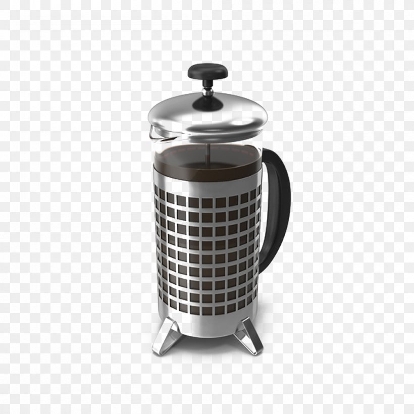 Coffee French Press Kettle Jar, PNG, 1000x1000px, Coffee, Coffeemaker, Cup, French Press, French Presses Download Free