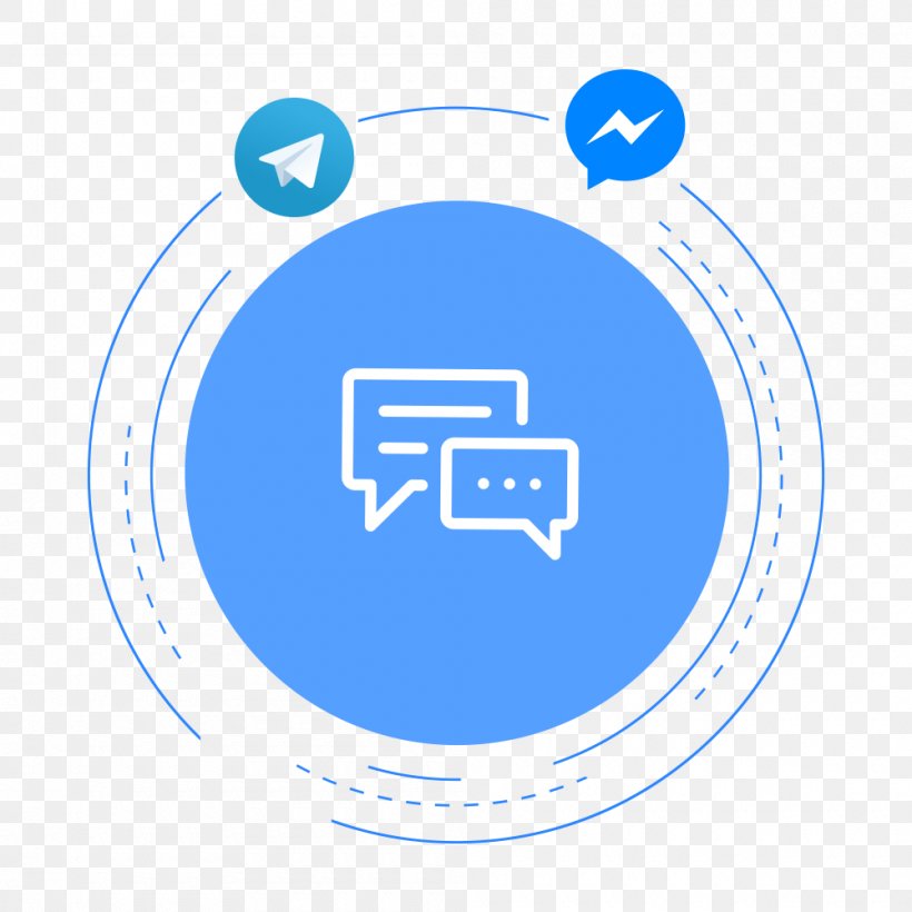 Chatbot Mrs. Schwartz Facebook Messenger Telegram Windows Live Messenger, PNG, 1000x1000px, Chatbot, Afacere, Area, Blue, Brand Download Free