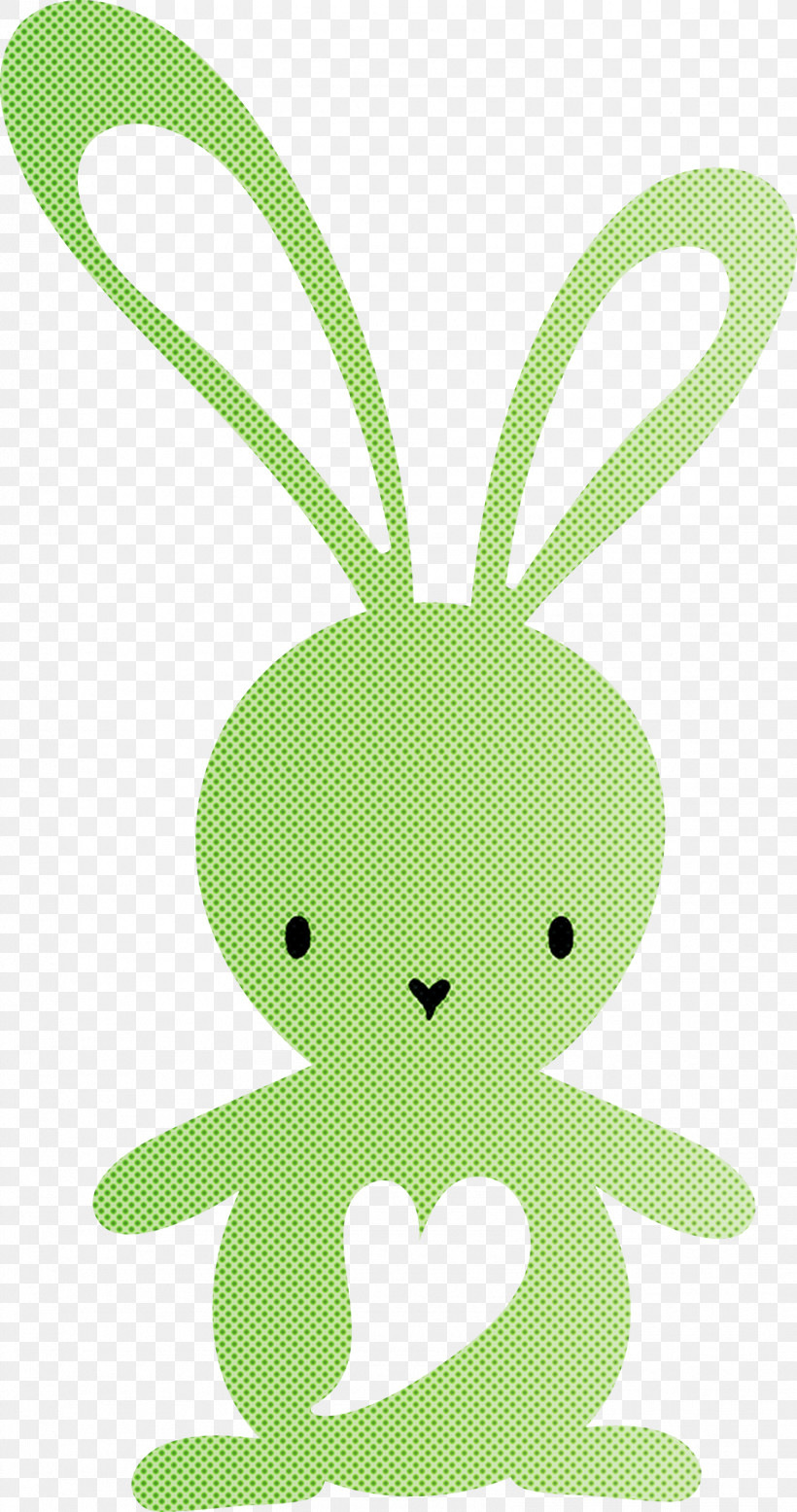 Cute Easter Bunny Easter Day, PNG, 1581x3000px, Cute Easter Bunny, Cartoon, Easter Day, Green, Leaf Download Free