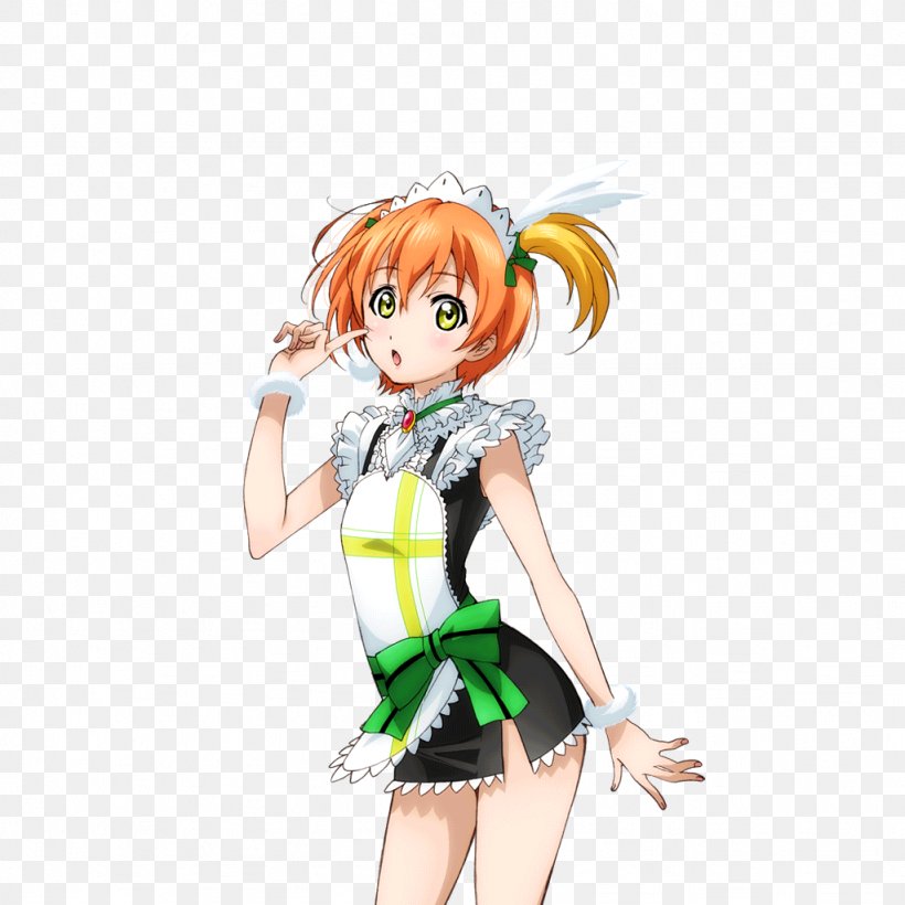 Rin Hoshizora もぎゅっと“love”で接近中! Cosplay Costume French Maid, PNG, 1024x1024px, Watercolor, Cartoon, Flower, Frame, Heart Download Free